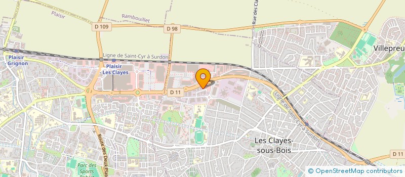 localisation de l'entreprise MONSIEUR JEAN LEVILLY à LES CLAYES-SOUS-BOIS