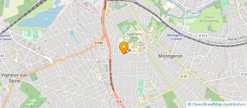 localisation de l'entreprise MONSIEUR JEAN LEVRAT à MONTGERON