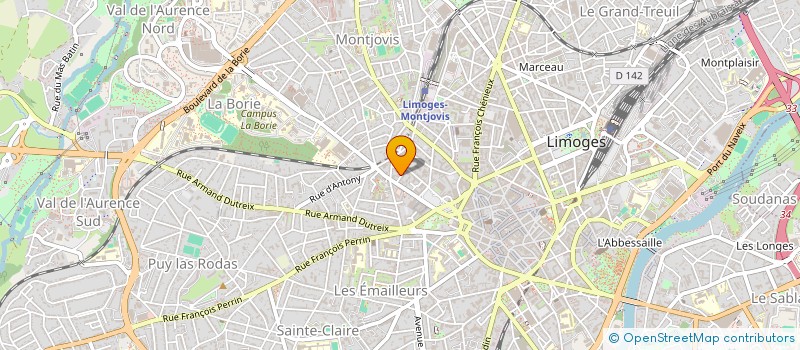 localisation de l'entreprise MONSIEUR JEAN LEYGONIE à LIMOGES