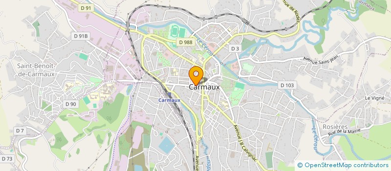 localisation de l'entreprise MONSIEUR JEAN LEYMARIE  CARMAUX