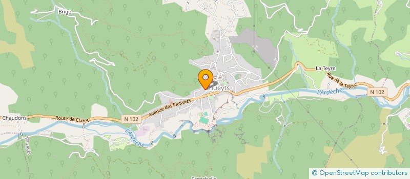 localisation de l'entreprise MONSIEUR JEAN LEYNAUD  THUEYTS