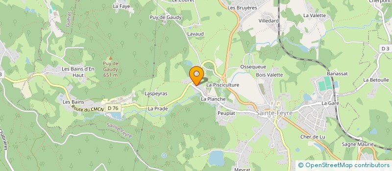 localisation de l'entreprise MONSIEUR JEAN LEYRAT à SAINTE-FEYRE
