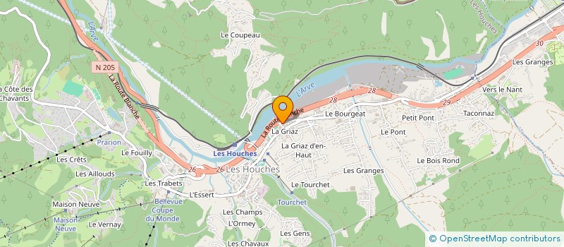 localisation de l'entreprise MONSIEUR JEAN LHOMME à LES HOUCHES