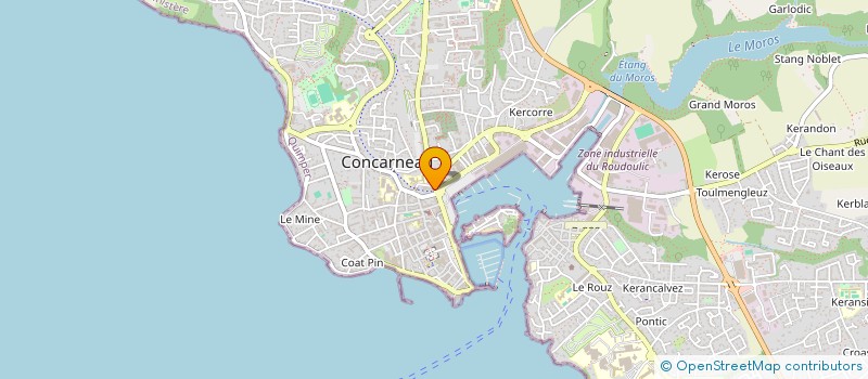 localisation de l'entreprise MONSIEUR JEAN LIGEOUR  CONCARNEAU