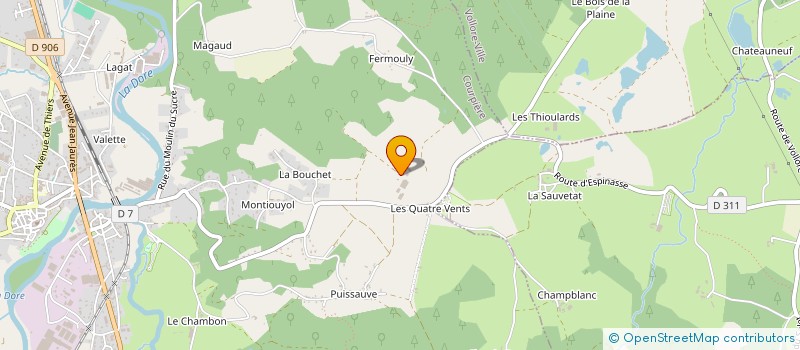 localisation de l'entreprise MONSIEUR JEAN LIMOUZIN à COURPIERE