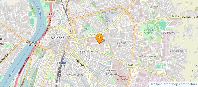 localisation de l'entreprise MONSIEUR JEAN-LIN BAYART à VALENCE
