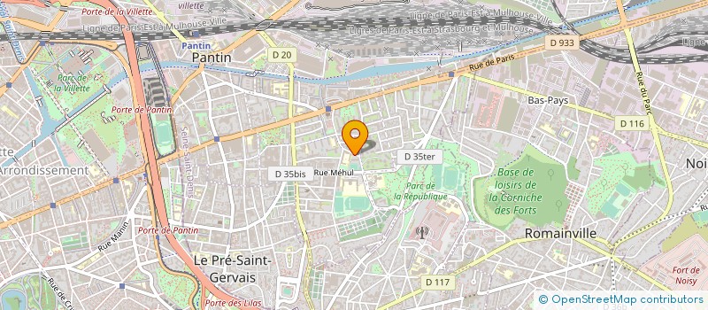 localisation de l'entreprise MONSIEUR JEAN LINDECKER à PANTIN