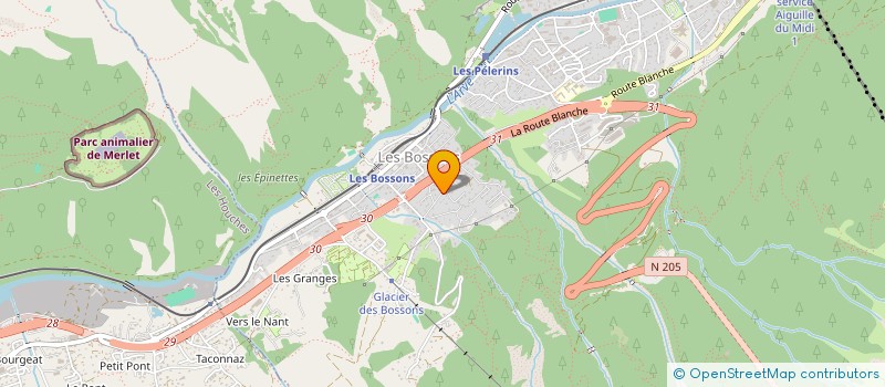 localisation de l'entreprise MONSIEUR JEAN LION  CHAMONIX-MONT-BLANC