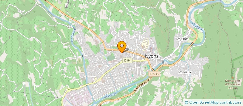 localisation de l'entreprise MONSIEUR JEAN LIONEL BARRY  NYONS