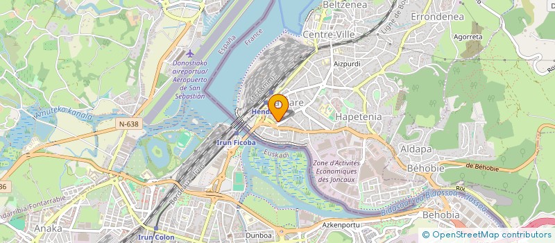localisation de l'entreprise MONSIEUR JEAN LIZARAZU  HENDAYE