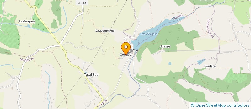 localisation de l'entreprise MONSIEUR JEAN LLORCA  LAUGNAC