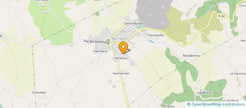 localisation de l'entreprise MONSIEUR JEAN LOCHOU à BERRIEN
