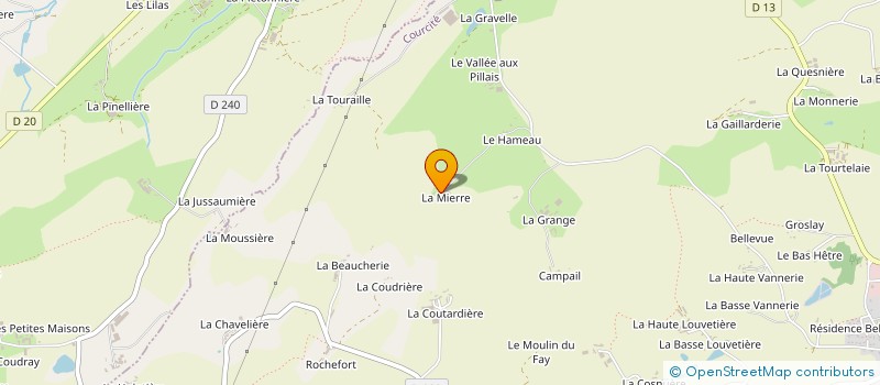 localisation de l'entreprise MONSIEUR JEAN LOCHU à COURCITE