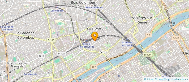 localisation de l'entreprise MONSIEUR JEAN-LOIC BARATOUX  COURBEVOIE