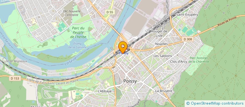 localisation de l'entreprise MONSIEUR JEAN-LOIC ORANGE  POISSY