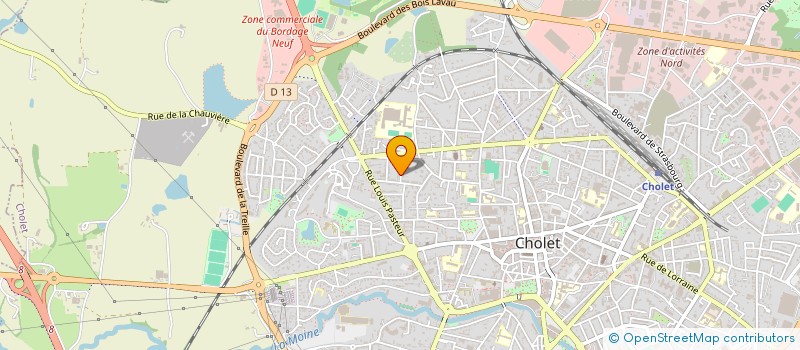 localisation de l'entreprise MONSIEUR JEAN-LOICK CHIRON à CHOLET