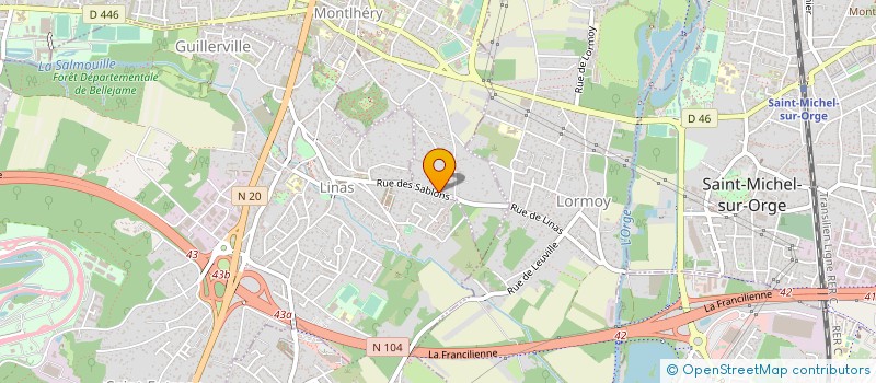 localisation de l'entreprise MONSIEUR JEAN LOMBARD  MONTLHERY