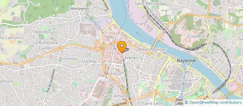 localisation de l'entreprise MONSIEUR JEAN LONGERON  BAYONNE