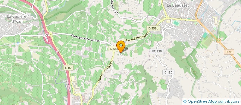 localisation de l'entreprise MONSIEUR JEAN LONGUBARDO à LE CASTELLET
