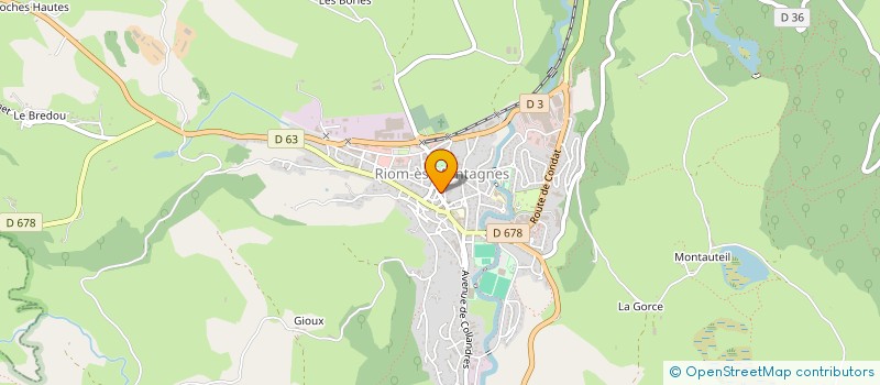 localisation de l'entreprise MONSIEUR JEAN LONGUEVILLE à RIOM-ES-MONTAGNES