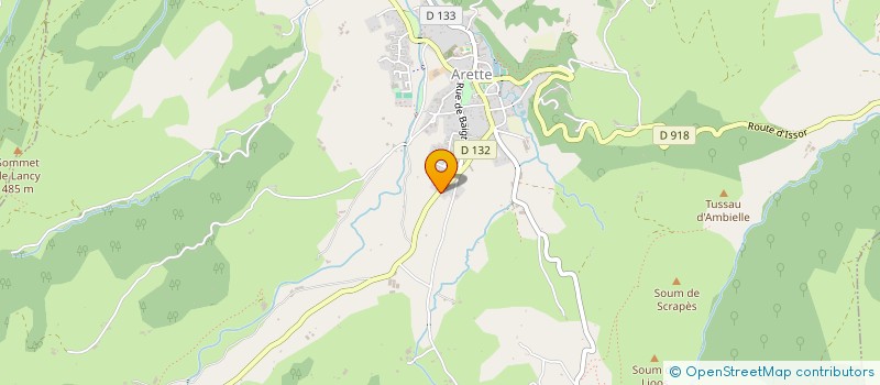 localisation de l'entreprise MONSIEUR JEAN LONNE-PEYRET  ARETTE