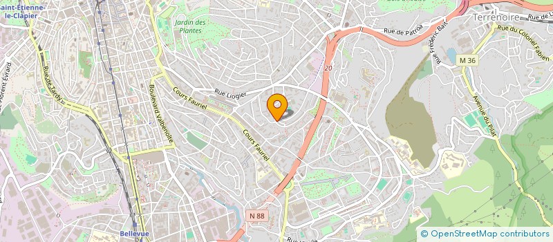 localisation de l'entreprise MONSIEUR JEAN LOPES  SAINT-ETIENNE