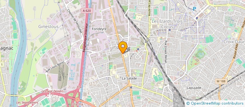 localisation de l'entreprise MONSIEUR JEAN LOPES  TOULOUSE