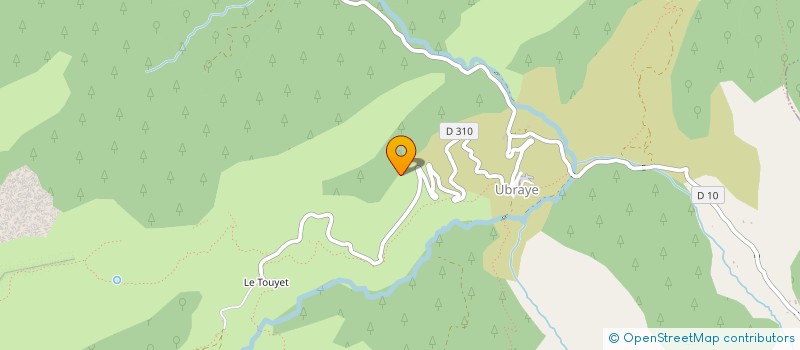 localisation de l'entreprise MONSIEUR JEAN LOPEZ  UBRAYE