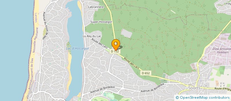 localisation de l'entreprise MONSIEUR JEAN LOPEZ  SOORTS-HOSSEGOR