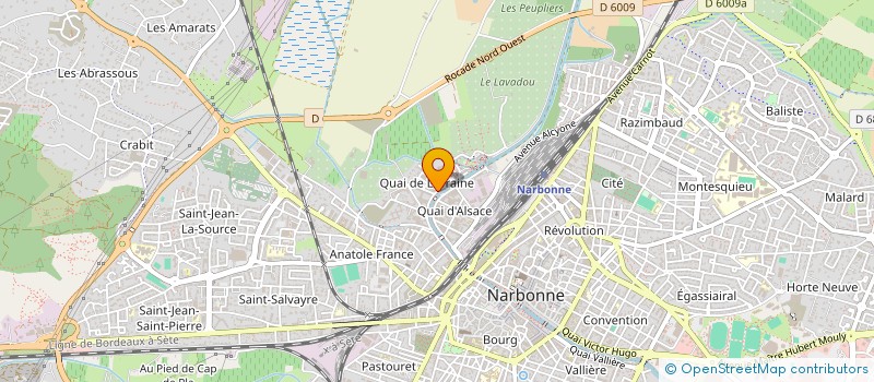 localisation de l'entreprise MONSIEUR JEAN LOPEZ  NARBONNE