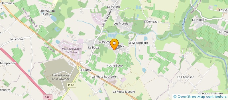localisation de l'entreprise MONSIEUR JEAN LORET à CHATEAU-THEBAUD