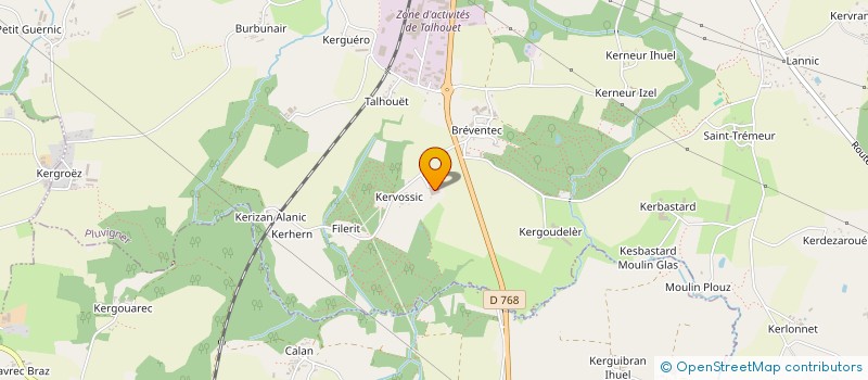 localisation de l'entreprise MONSIEUR JEAN LORHO  PLUVIGNER