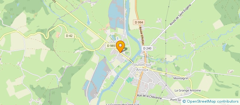 localisation de l'entreprise MONSIEUR JEAN LORIAU à TOULON-SUR-ARROUX