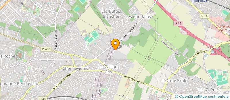 localisation de l'entreprise MONSIEUR JEAN LOROT  HERBLAY-SUR-SEINE