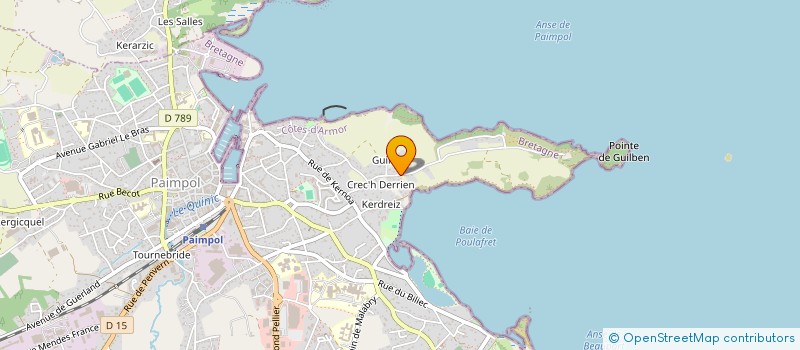 localisation de l'entreprise MONSIEUR JEAN LORRE  PAIMPOL