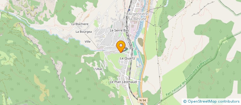 localisation de l'entreprise MONSIEUR JEAN-LOU BOTTA  L'ARGENTIERE-LA-BESSEE