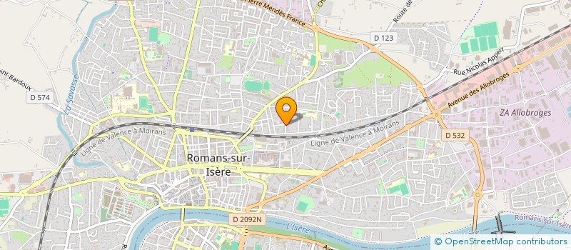 localisation de l'entreprise MONSIEUR JEAN LOU DIJON  ROMANS-SUR-ISERE