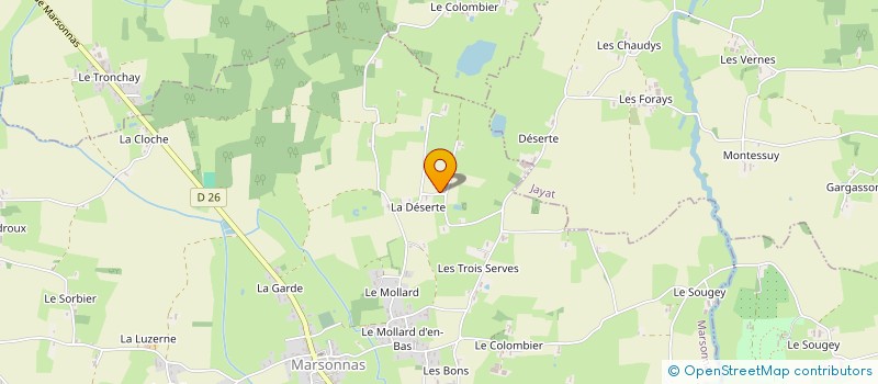 localisation de l'entreprise MONSIEUR JEAN-LOU ORY à MARSONNAS