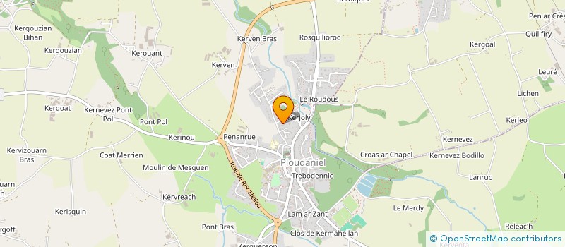 localisation de l'entreprise MONSIEUR JEAN LOUIS ABIVEN à PLOUDANIEL