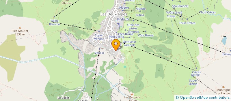 localisation de l'entreprise MONSIEUR JEAN-LOUIS ACHARD  LES DEUX ALPES