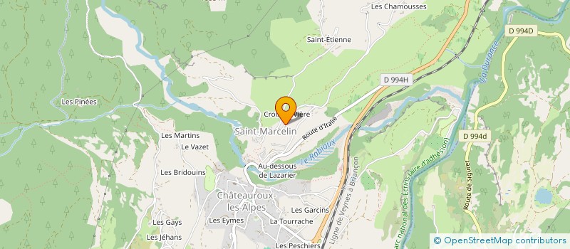 localisation de l'entreprise MONSIEUR JEAN LOUIS ASTIER  CHATEAUROUX-LES-ALPES