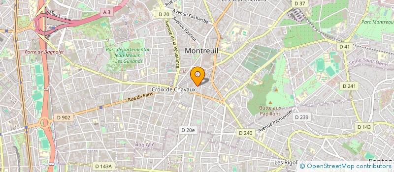 localisation de l'entreprise MONSIEUR JEAN-LOUIS AUDUC à MONTREUIL