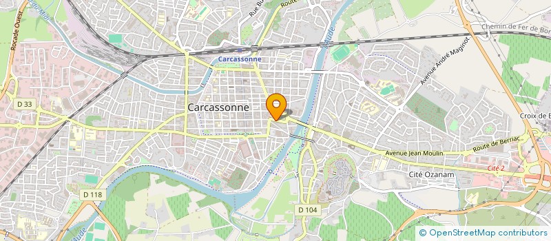 localisation de l'entreprise MONSIEUR JEAN-LOUIS AUJERAC  CARCASSONNE