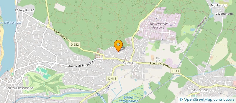 localisation de l'entreprise MONSIEUR JEAN LOUIS BAJOLLE  SOORTS-HOSSEGOR