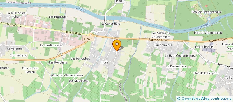 localisation de l'entreprise MONSIEUR JEAN LOUIS BAS  CIVRAY-DE-TOURAINE