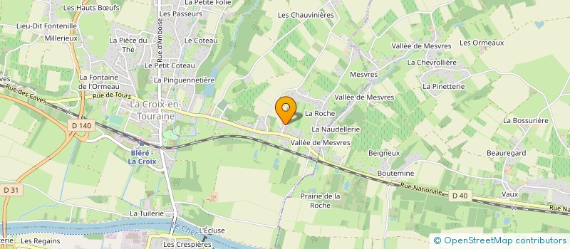 localisation de l'entreprise MONSIEUR JEAN-LOUIS BAZIN  LA CROIX-EN-TOURAINE