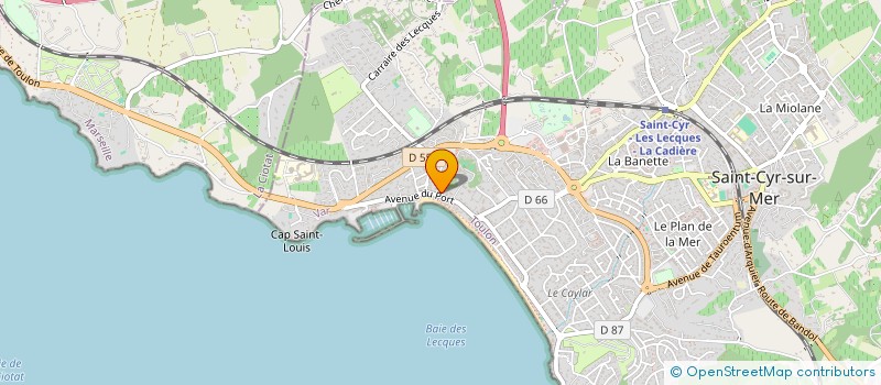 localisation de l'entreprise MONSIEUR JEAN LOUIS BEAUDONNET à SAINT-CYR-SUR-MER