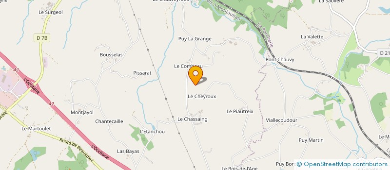 localisation de l'entreprise MONSIEUR JEAN-LOUIS BEGON  MAGNAC-BOURG