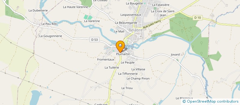 localisation de l'entreprise MONSIEUR JEAN-LOUIS BELLANGER à CHATEAUROUX