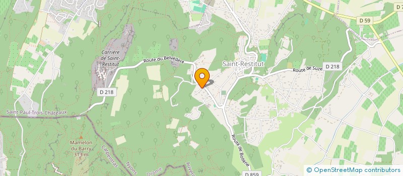 localisation de l'entreprise MONSIEUR JEAN-LOUIS BERGONZOLI  SAINT-RESTITUT